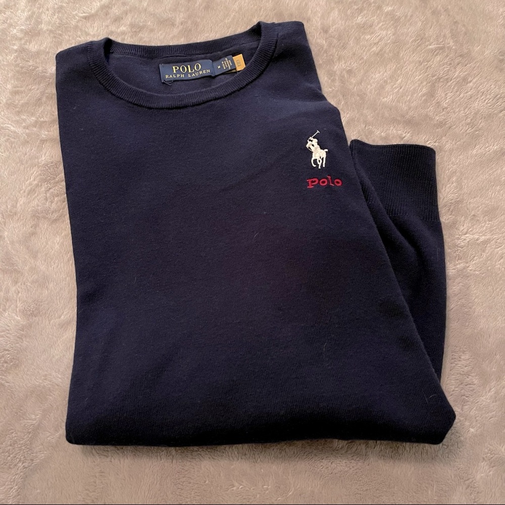 NWT Polo Ralph Lauren Cotton Crewneck Sweater - Picture 8 of 9